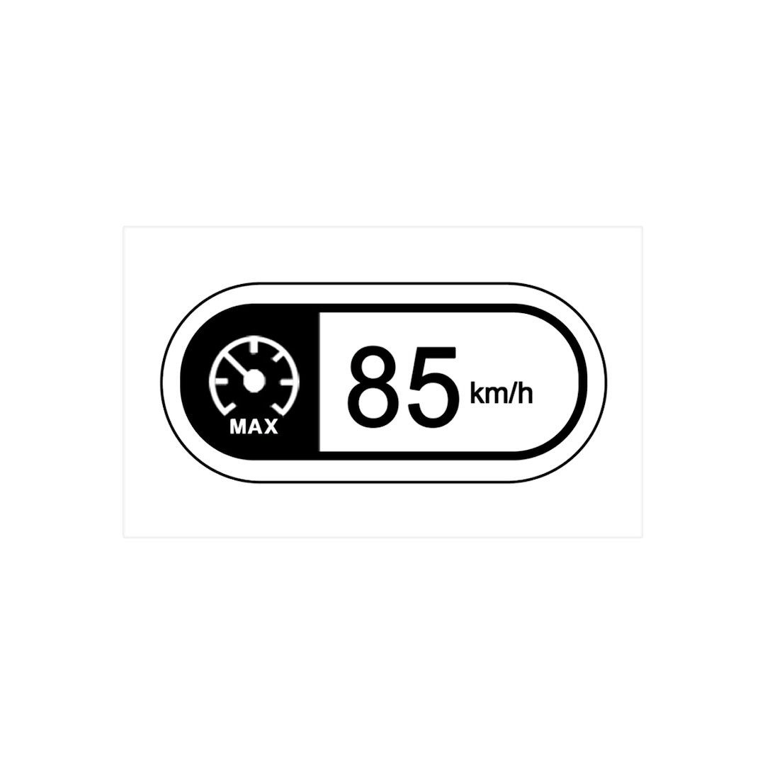 Reflektor-Aufkleber Autoscheibenaufkleber, Geschwindigkeit 85 km UA, (1tlg), Autoscheibenaufkleber, Geschwindigkeit 85 km UA