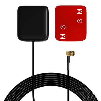 ELGAUS ES-GPS300MK-RA GPS-Empfänger (Antenne mit Klebepad, Magnethalterung, 3 M Kabellänge, SMA, Koaxial)