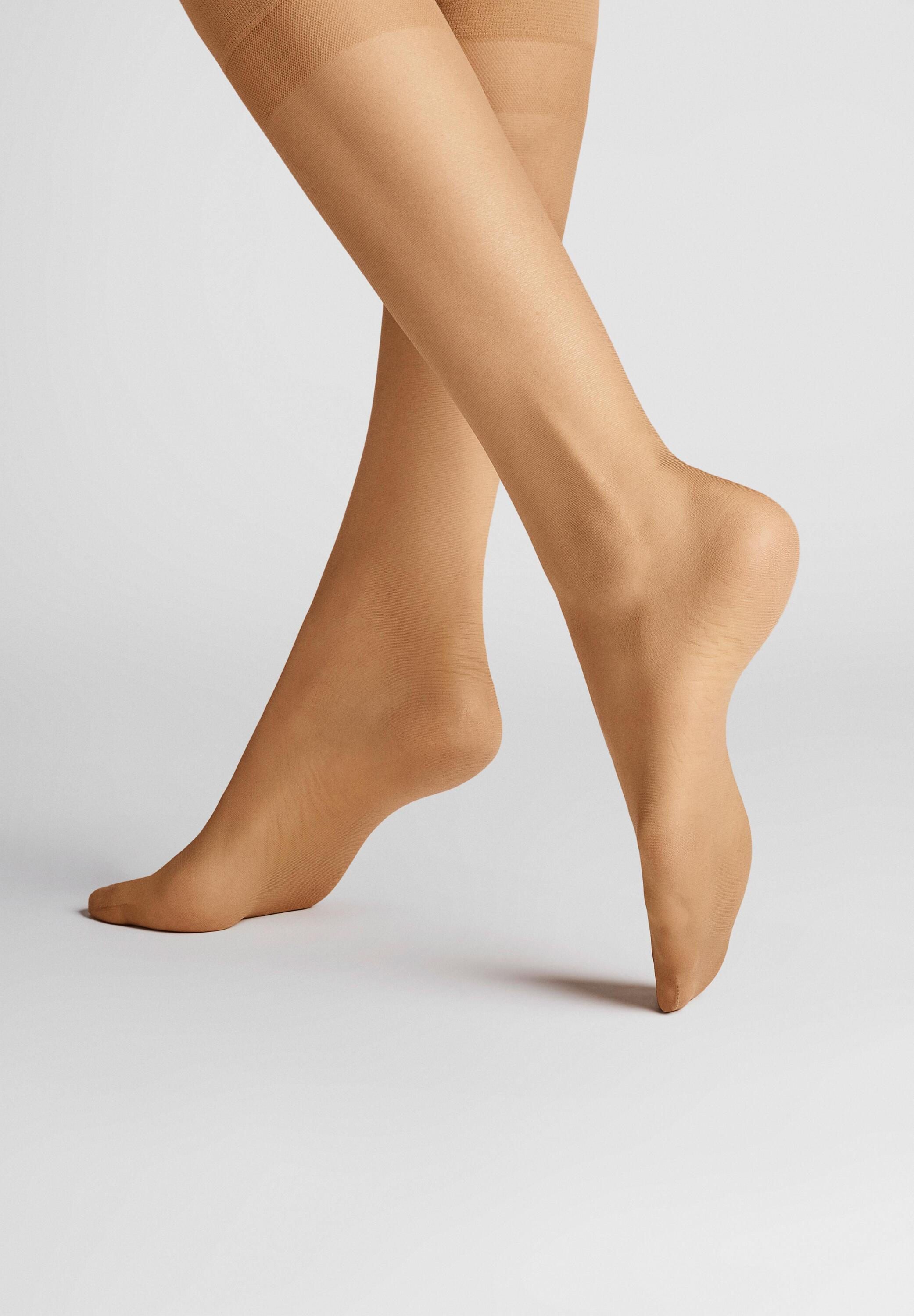 Hudson Feinkniestrümpfe Simply 20 2-Pack (2-Paar) Kniestrümpfe mit druckfreiem 2-Zonen-Komfortbund