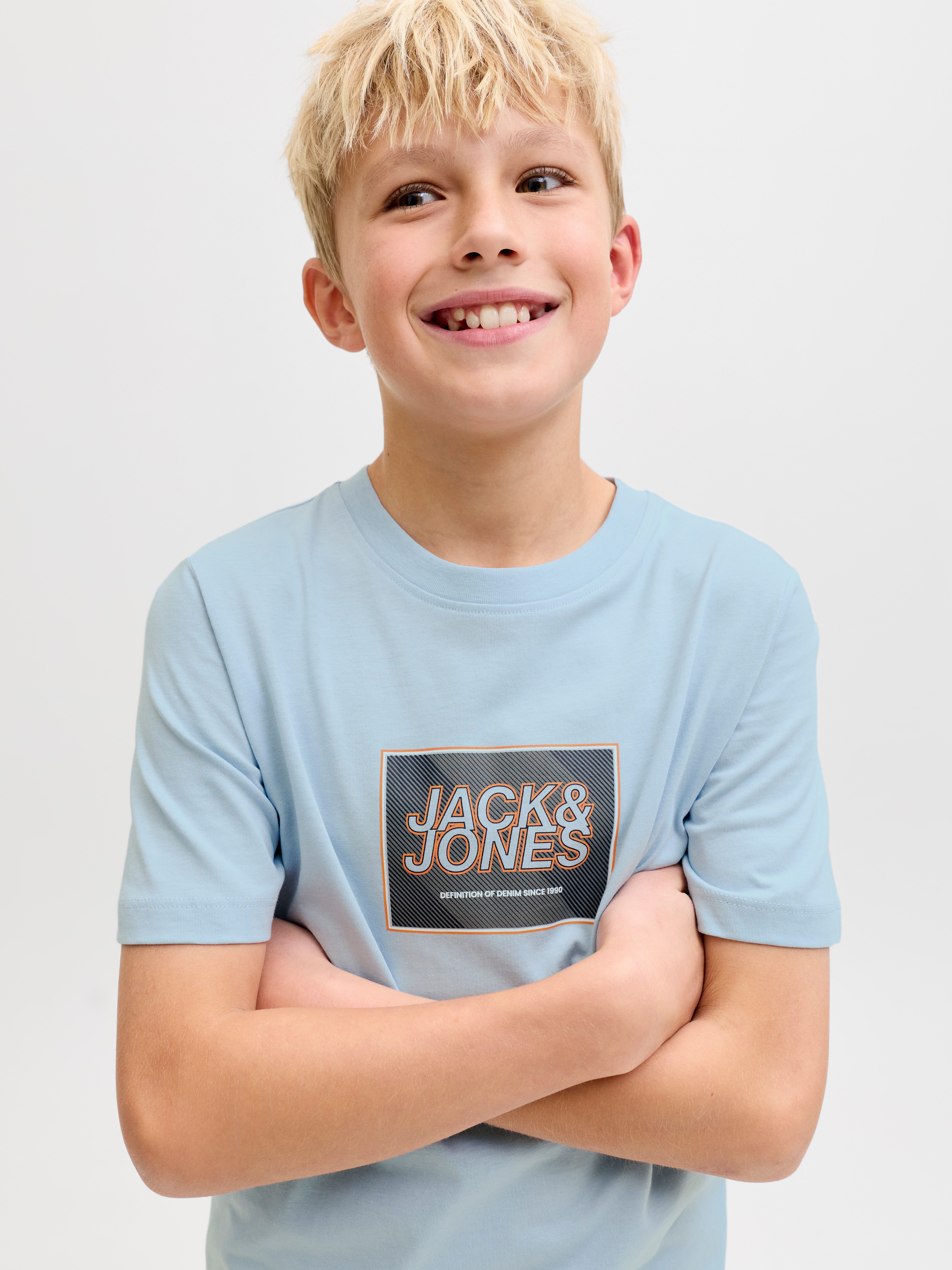 Jack & Jones Junior T-Shirt JJRAIN TEE SS CREW NECK JNR mit Logoprint