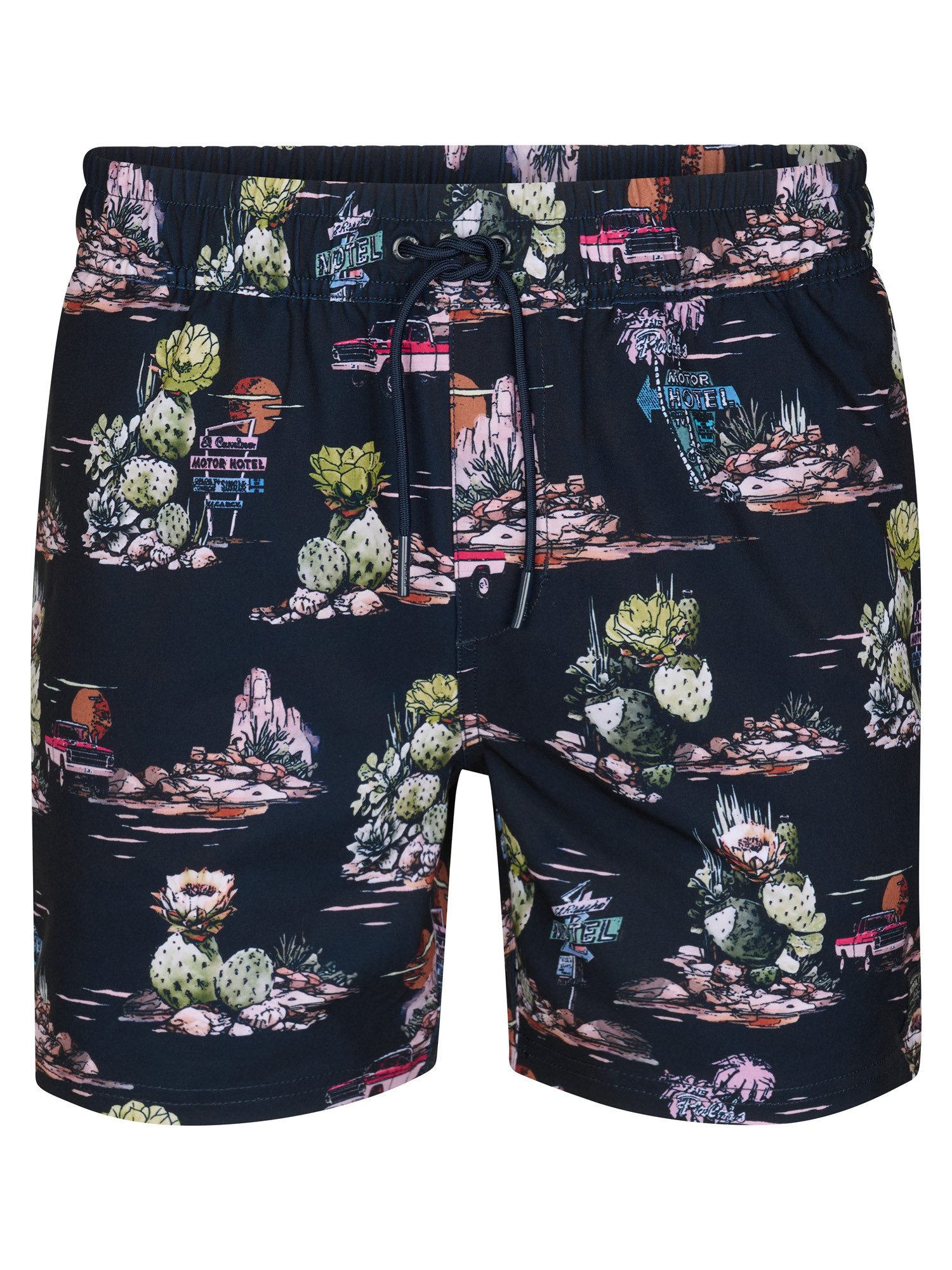 Petrol Industries Badeshorts - Badehose Herren - gemusterte Swim Shorts