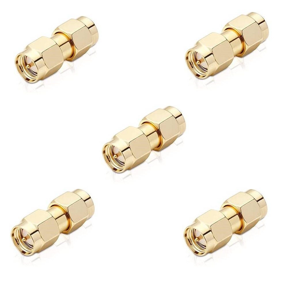 conecto conecto SMA-Adapter, SMA-Kupplung, SMA-Stecker mit Pin auf SMA-Stecker SAT-Kabel