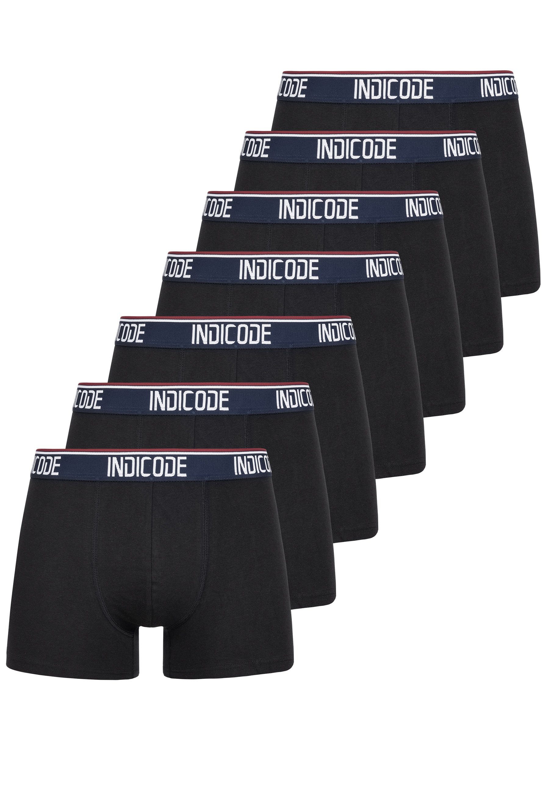 Indicode Boxershorts Johnny (7-St) Black