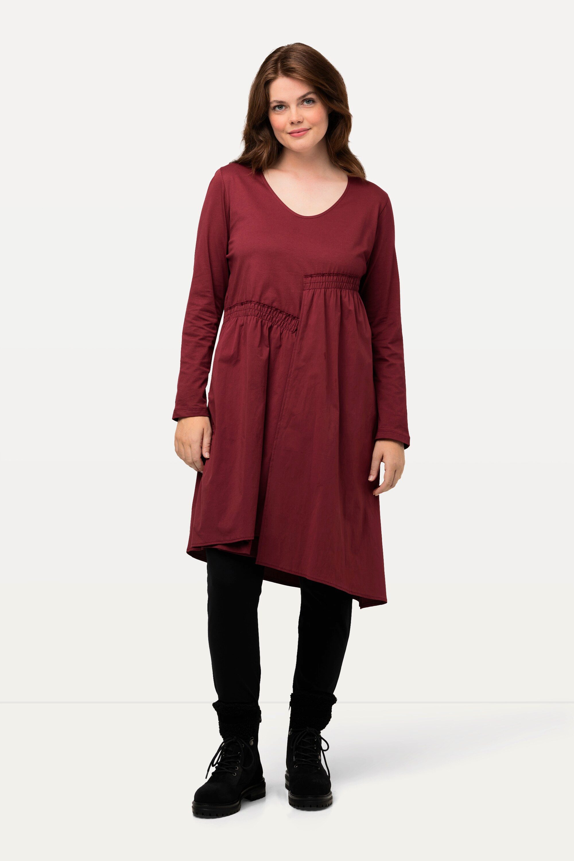 Ulla Popken Midikleid Midikeid Jersey Oberteil günstig online kaufen