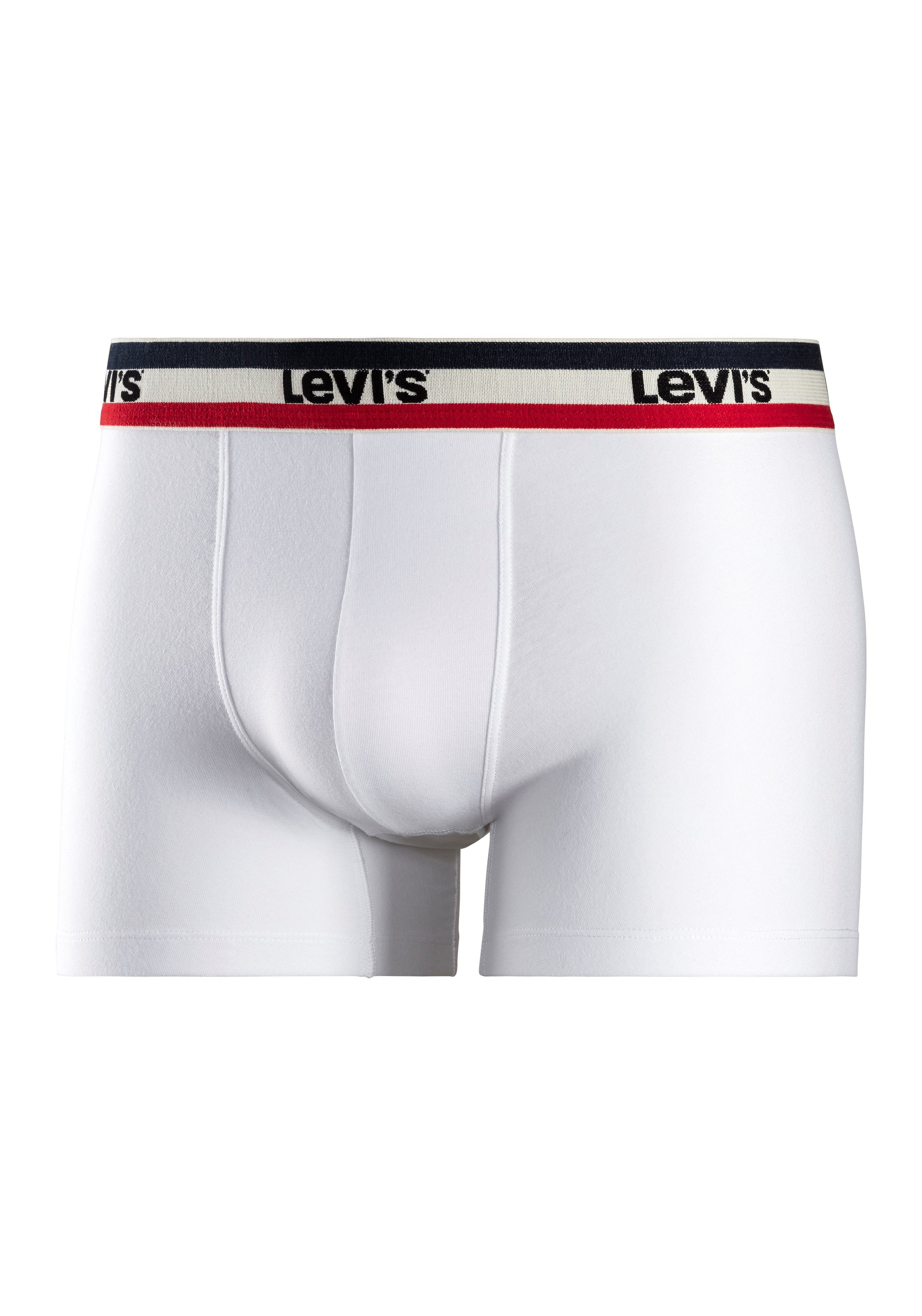 white Streifen red / (Packung, Levi's® 3-St) blue 003 / Logo Boxer Bund