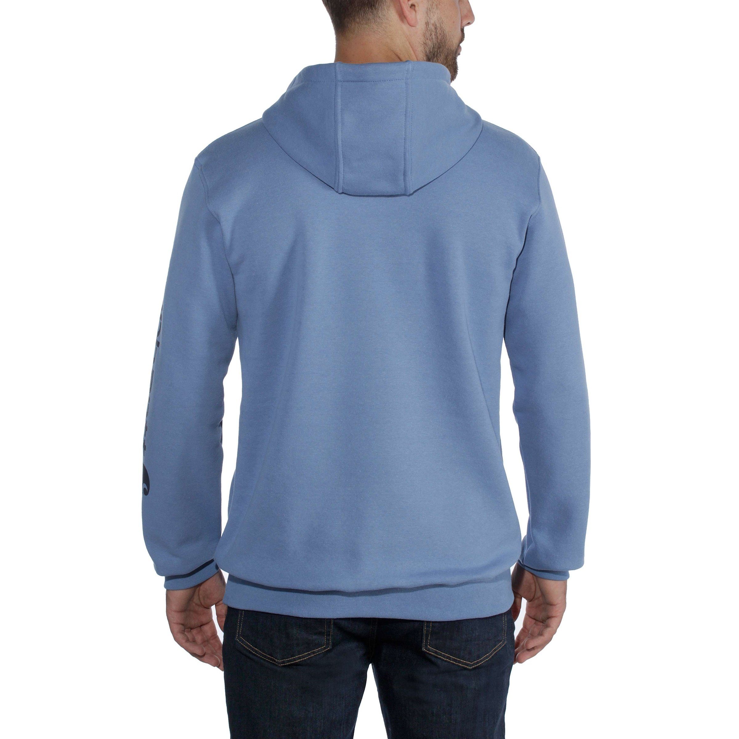 Carhartt Hoodie blue heather Midweight Kapuzenpullover Loose Carhartt Sleeve alpine Logo Herren Fit Sweatshirt Graphic