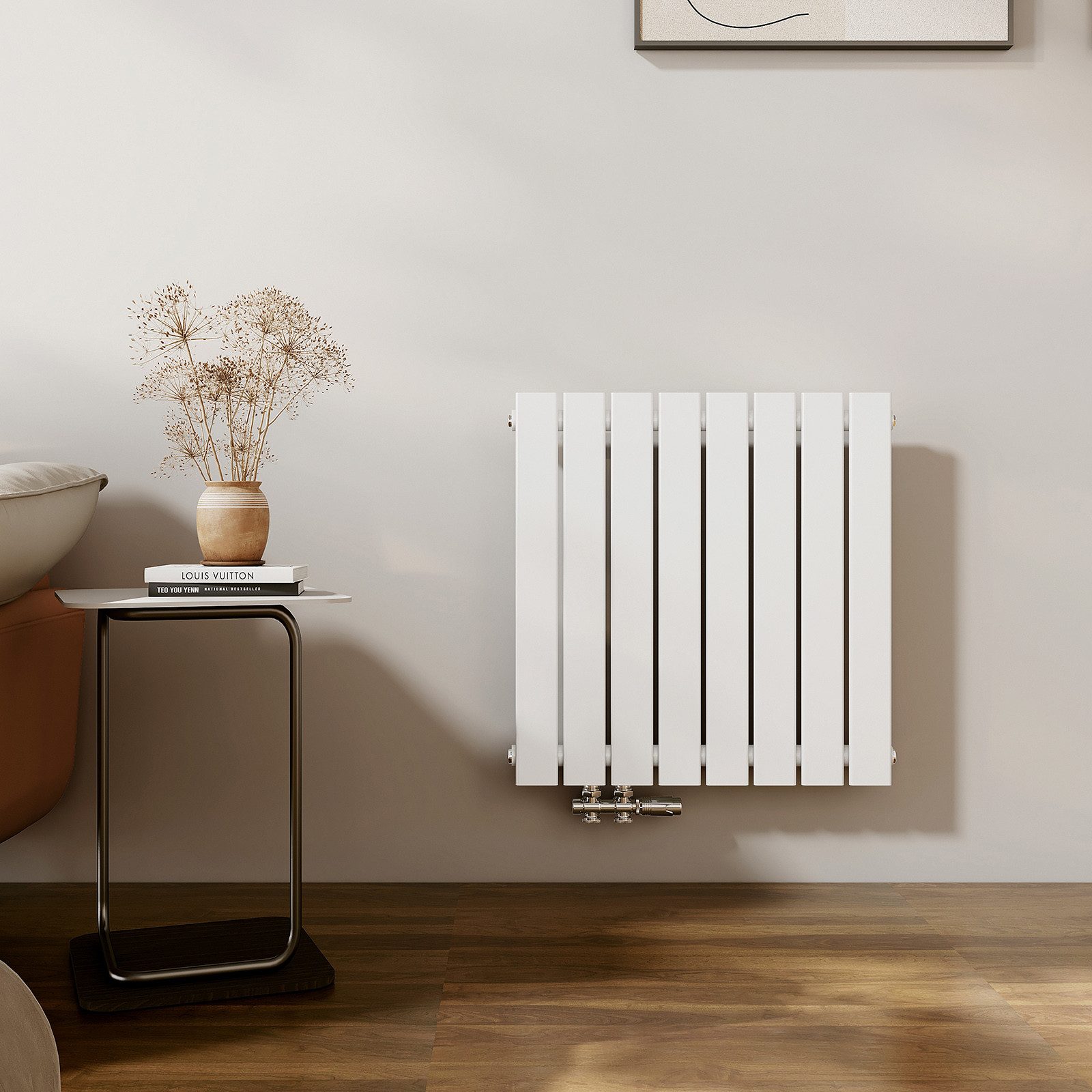 EMKE Heizkörper Einlagig Flach Horizontal Design Paneelheizkörper Höhe: 63c günstig online kaufen