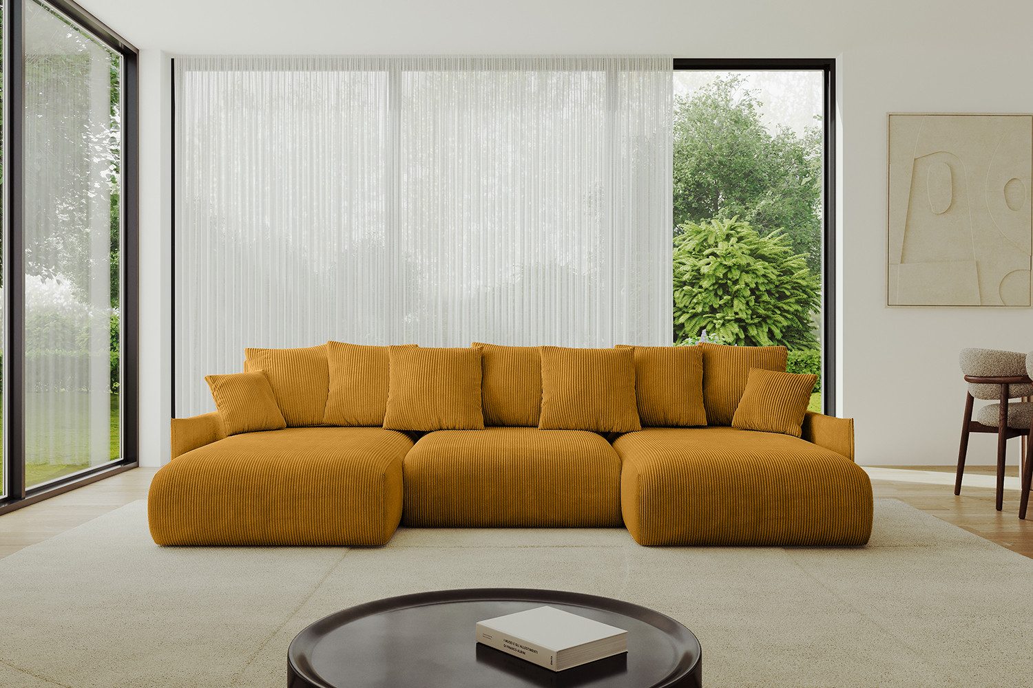 ALTDECOR Wohnlandschaft ONESK-U-v1, Couch mit Schlaffunktion, günstig online kaufen