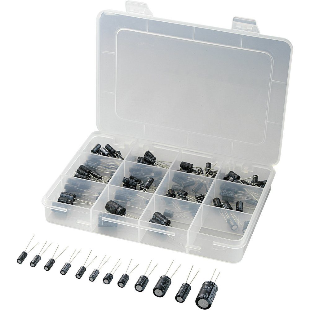 Kondensatsperre TRU COMPONENTS Elektrolyt-Kondensator Sortiment radial bedrahtet 2