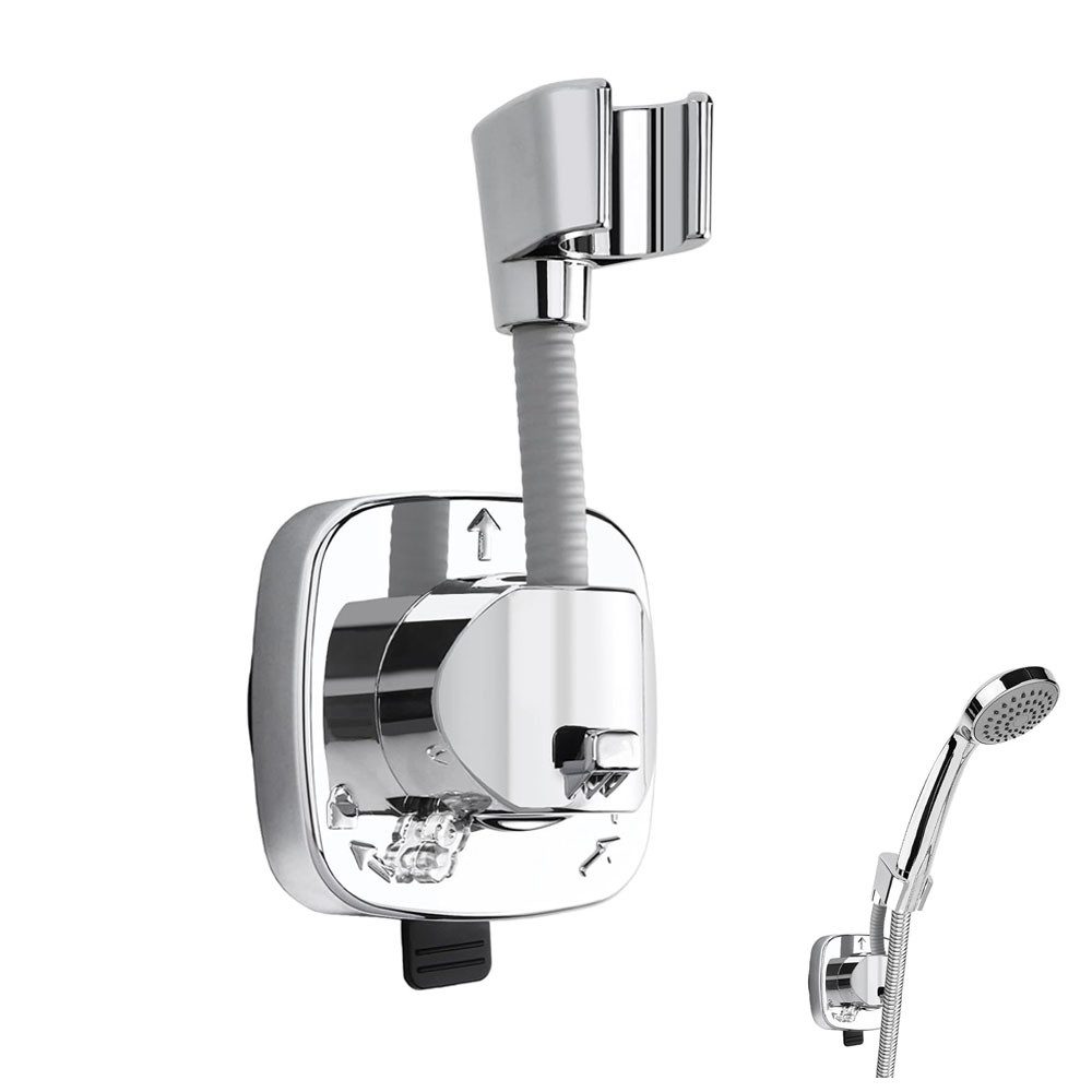 AFKSMILE Brausehalter 360° Drehbar Duschkopfhalterung mit Saugnapf, Duschbrause Halterung