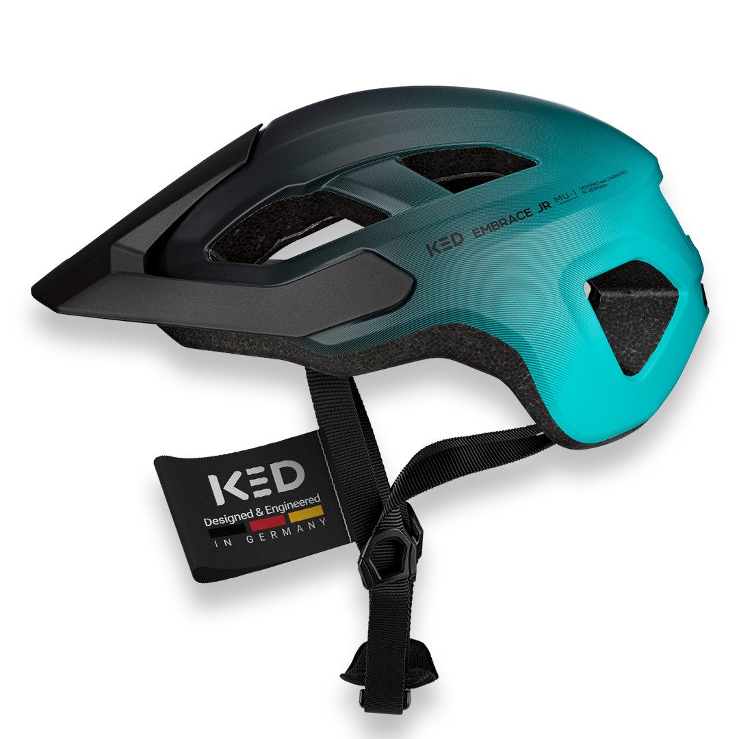 KED Fahrradhelm Embrace Jr Fahrradhelm für Jugendliche, mit LED Rücklicht und In-Mold Technologie