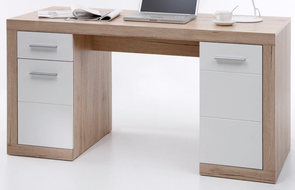 bv-vertrieb Schreibtisch Schreibtisch Computertisch Bürotisch weiss (4325) san - remo
