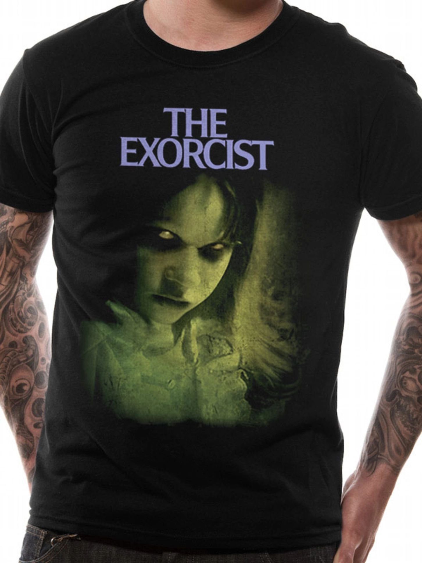 Warner Bros. Print-Shirt The Exorcist Horror Film T-Shirt Schwarz S M L XL XXL | T-Shirts