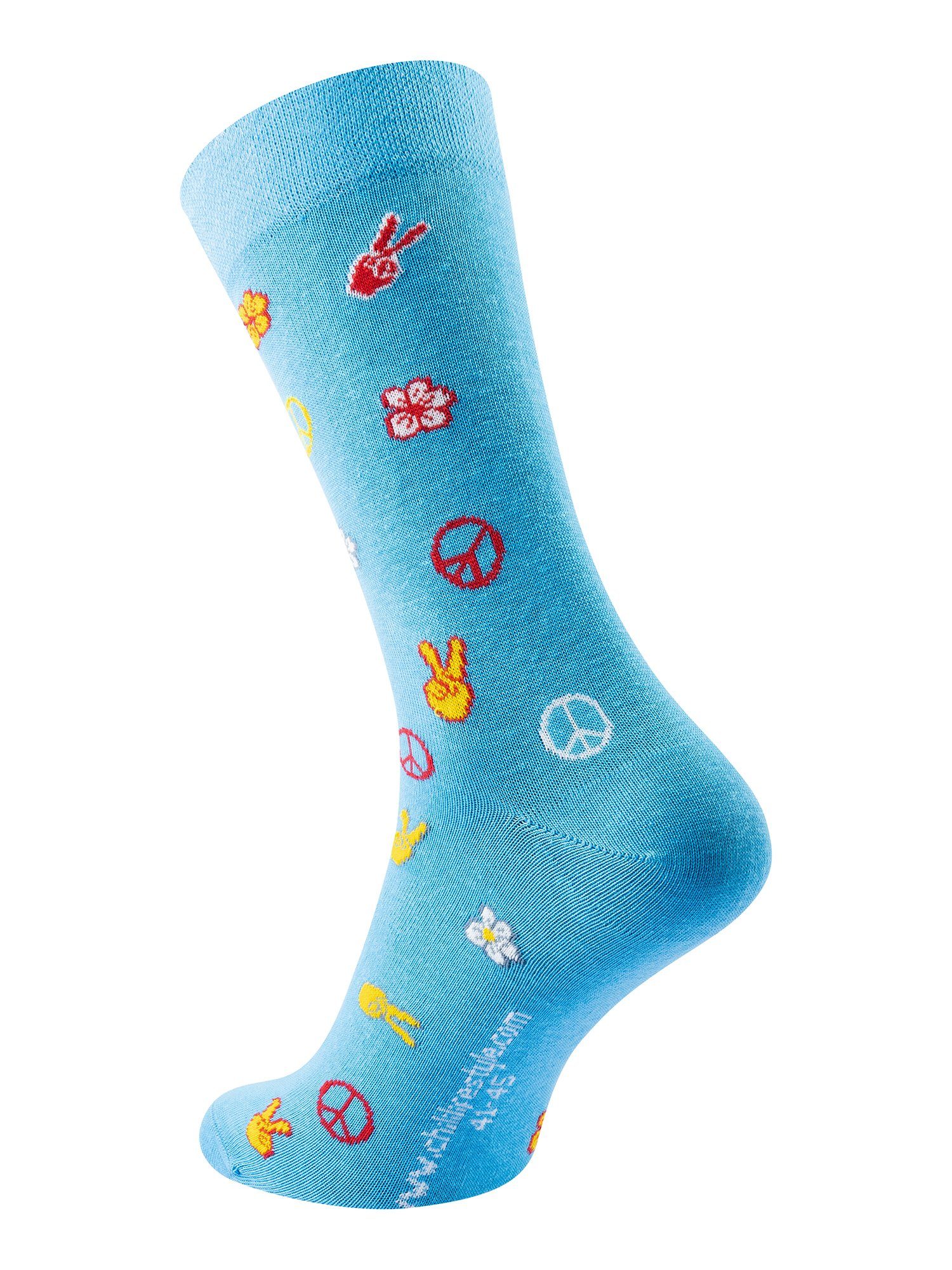 Freizeitsocken Leisure Chili Lifestyle Peace Socks Banderole