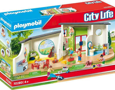 Playmobil® Konstruktions-Spielset KiTa Regenbogen (70280), City Life, (180 St), Made in Germany