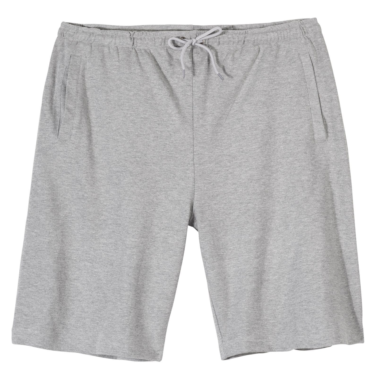 grau Hajo Stay fresh Herren Sweat-Bermuda Größen melange Hajo Große Sweatbermudas