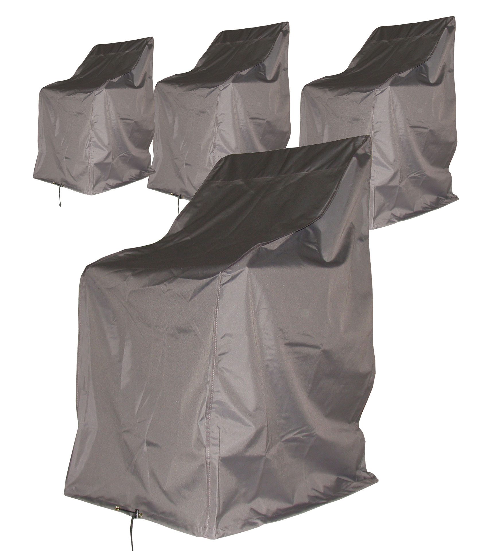 Quick Star Gartenmöbel-Schutzhülle 4 Stück Hochlehner- und Stapelstuhlhülle (4-St), 280g Polyester / PVC beschichtet