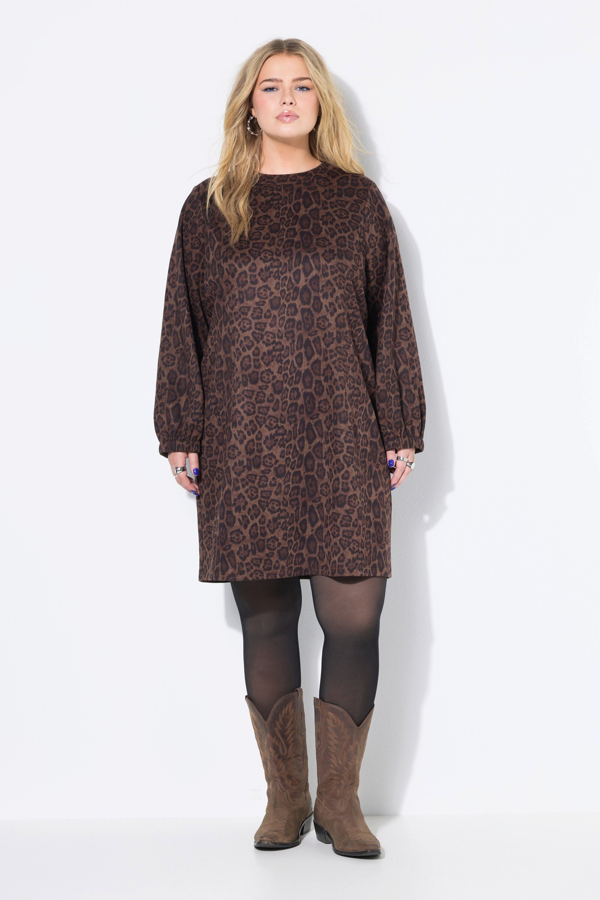 Studio Untold Jerseykleid Kleid oversized Suede günstig online kaufen