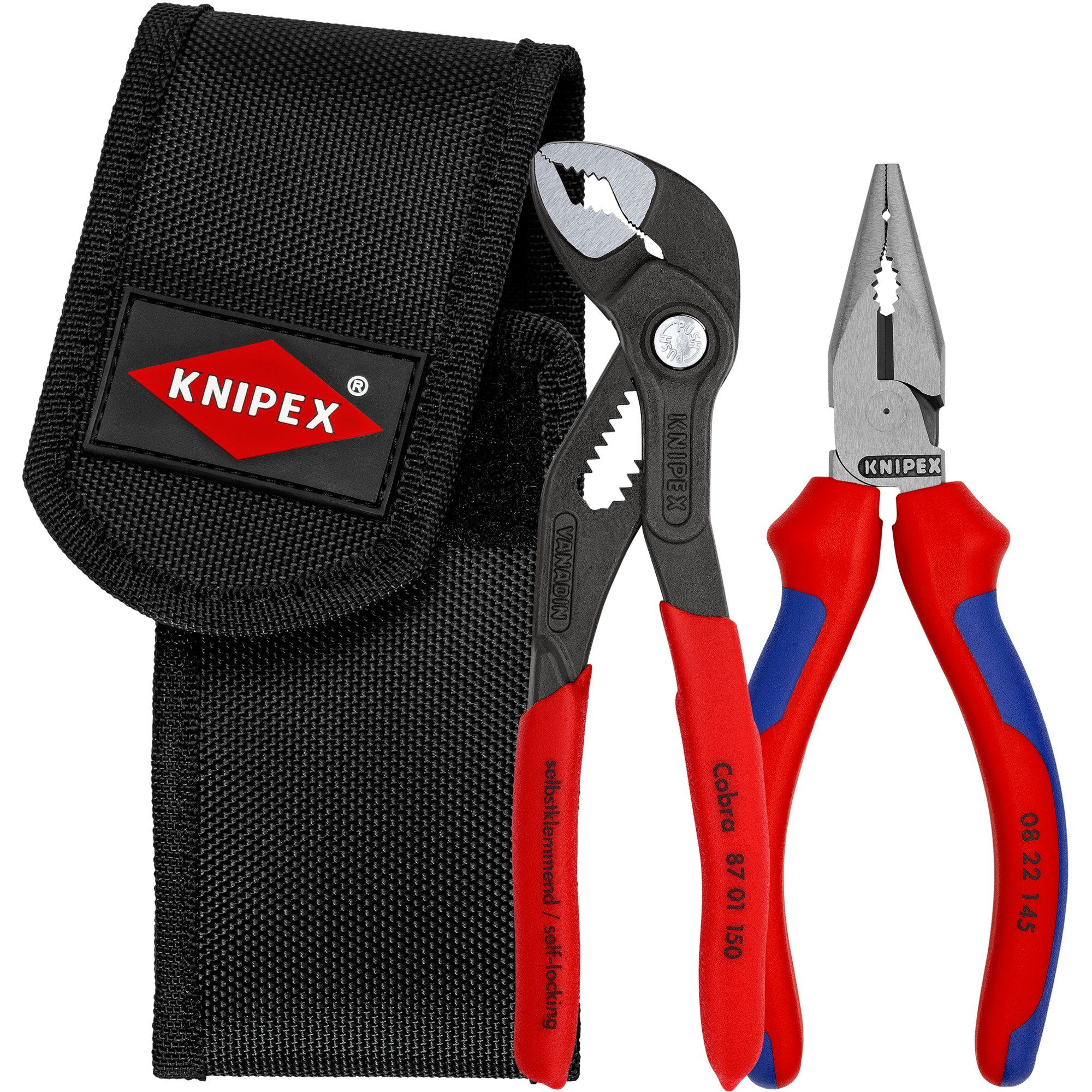 Knipex Zangenset KNIPEX Mini-Zangenset, in Werkzeug-Gürteltasche