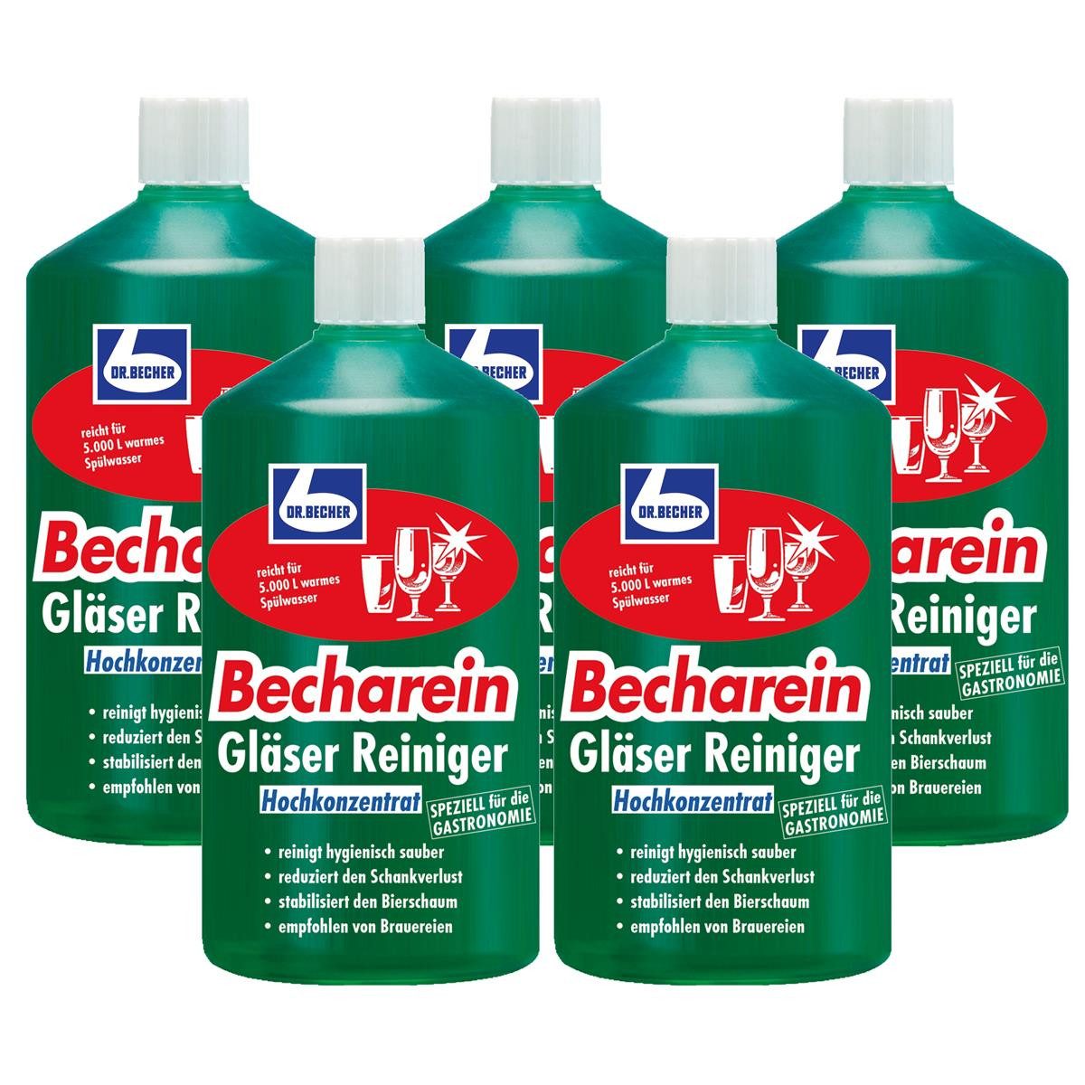 Dr. Becher Dr. Becher Becharein Gläser Reiniger Hochkonzentrat 1L (5er Pack) Стеклоочиститель