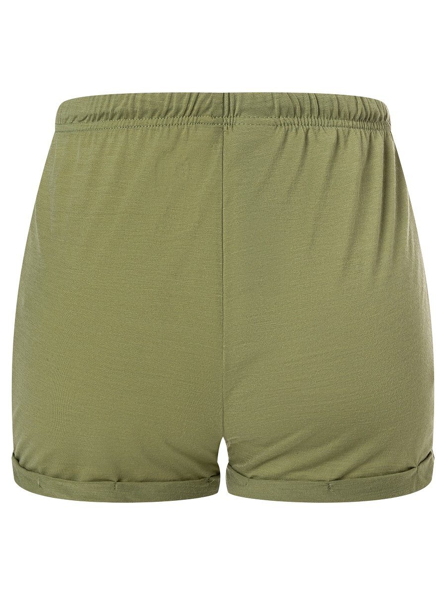 Sage Merino Shorts SUPER.NATURAL WIDE W Shorts pflegeleichter SHORTS Merino-Materialmix