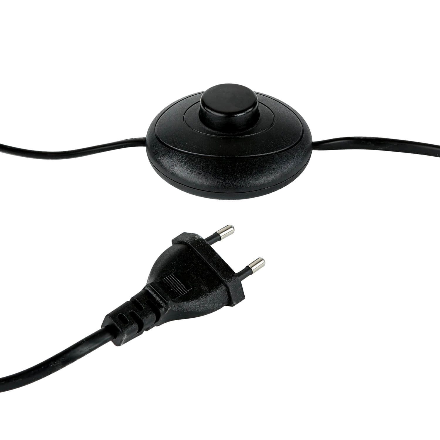 Licht-Erlebnisse Stehlampe FLEMISH, ohne Leuchtmittel, E27 164 cm Stoff rund in Messing Antik Braun