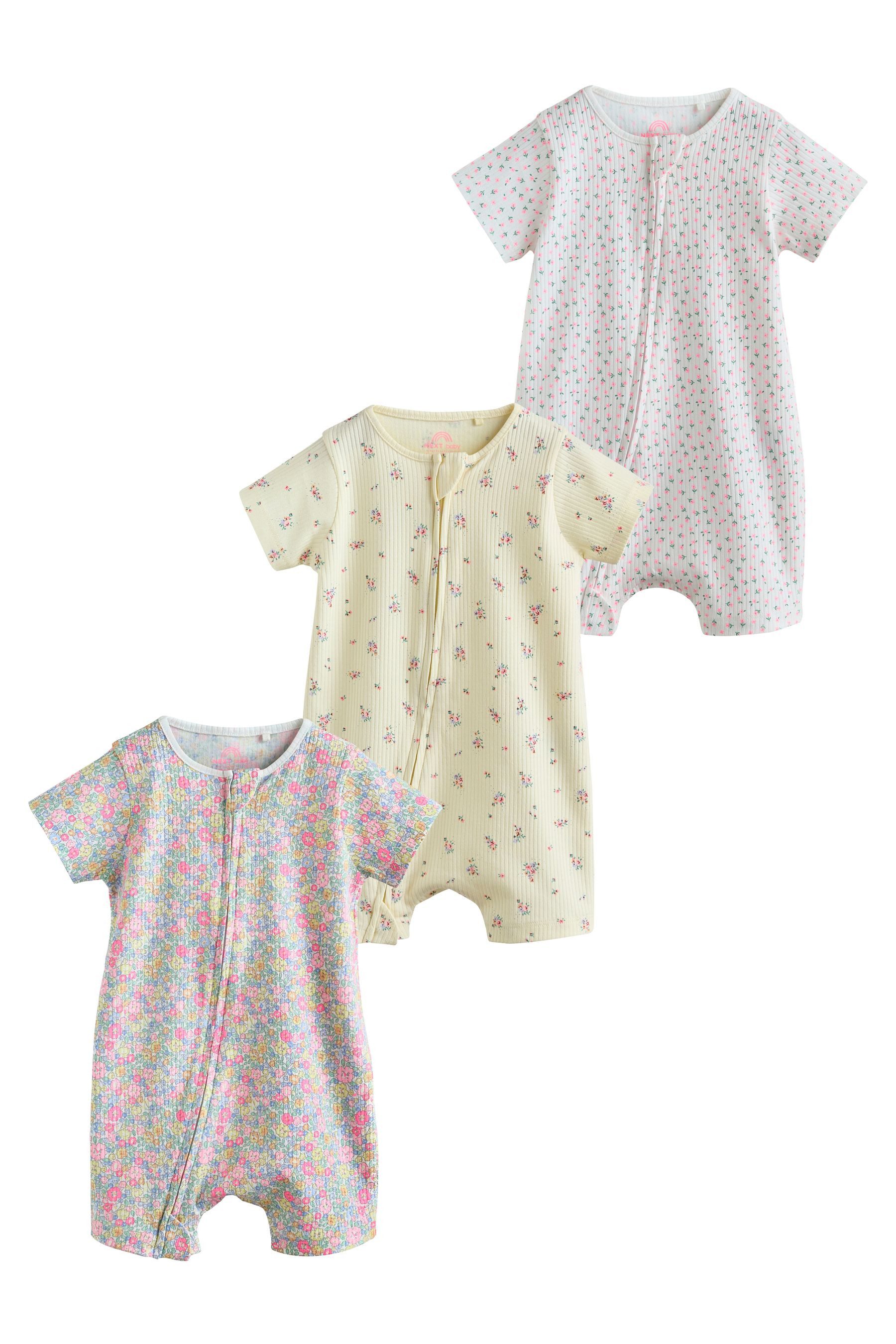 Next Strampler 3er-Pack Baby-Strampler mit 2-Wege-Reißverschluss (3-tlg ...