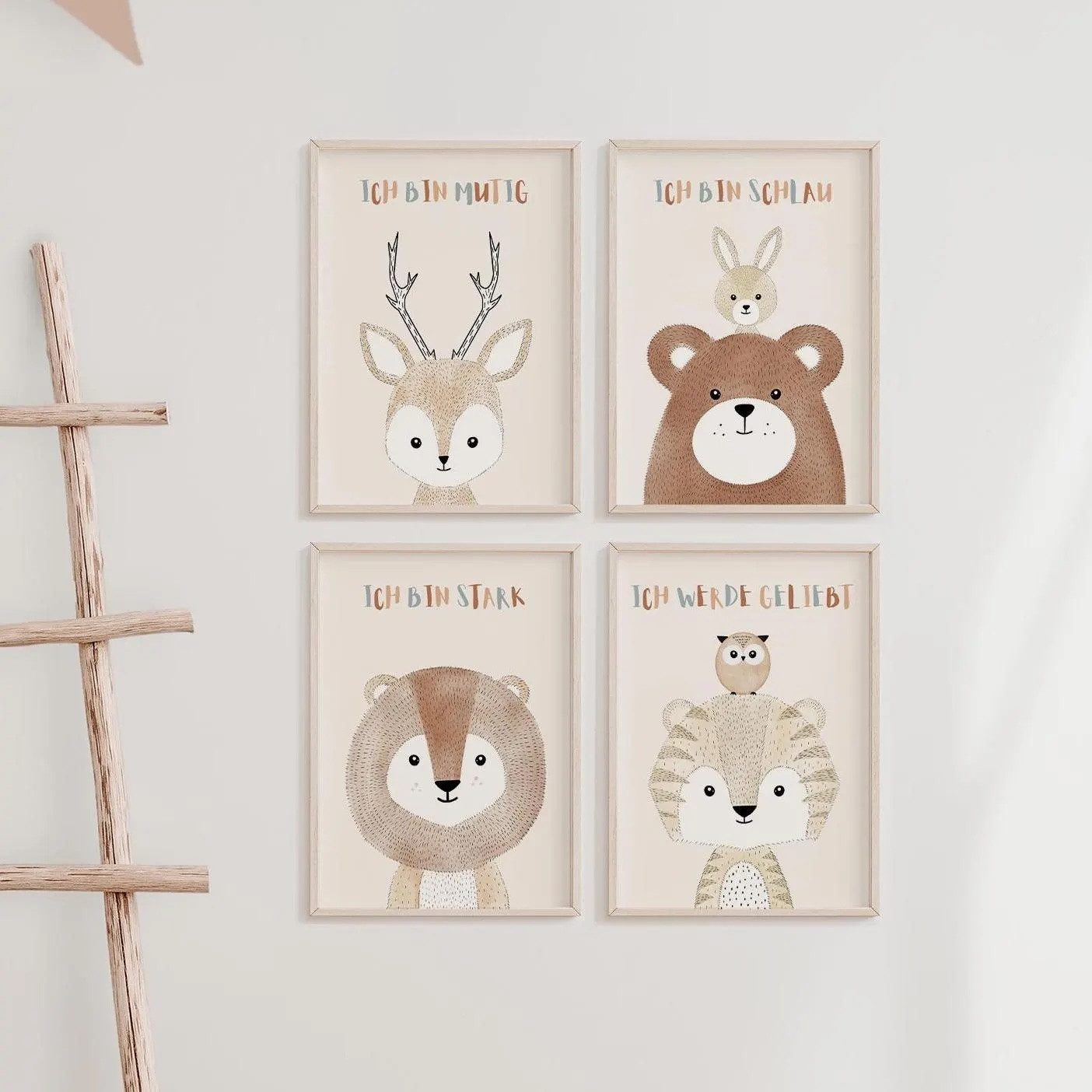 Poster Affirmationsbilder, Bilder Kinderzimmer Deko Poster
