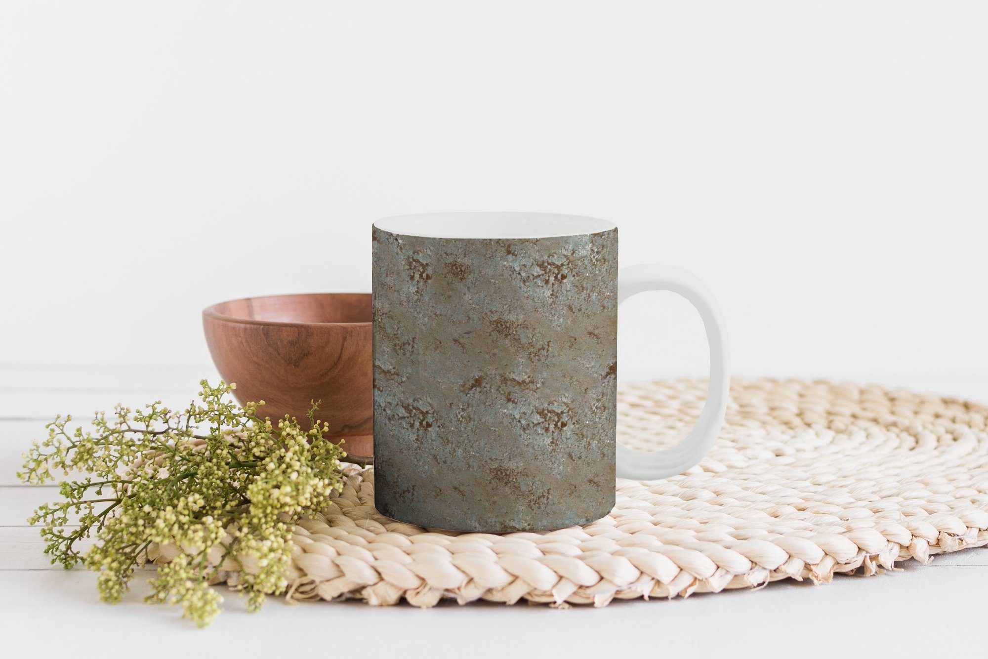 Kaffeetassen, Muster, Teetasse, Tasse Becher, - - MuchoWow Geschenk Keramik, Teetasse, Stein Granit