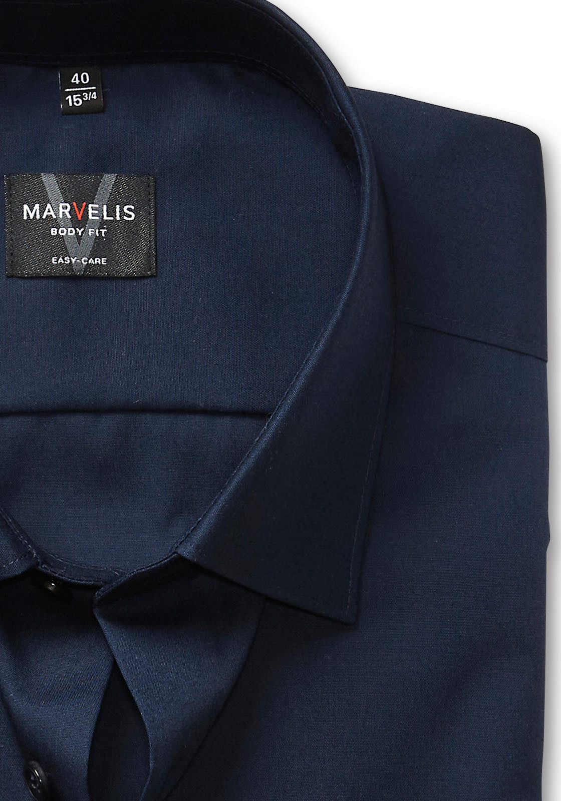 MARVELIS Langarmhemd Kentkragen, Businesshemd, körpernah günstig online kaufen