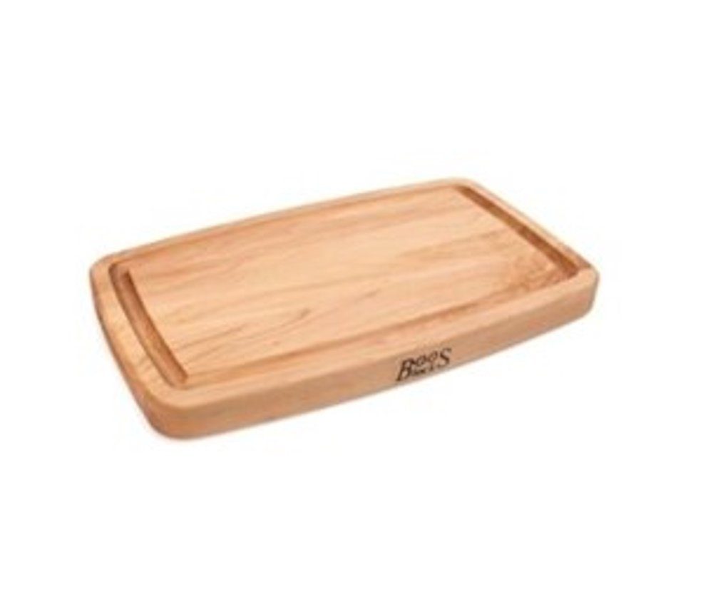 Boos Blocks Schneidebrett BOOS Pro Chef Hard Maple Schneidebrett Griffmulden 45,7 28×3,8cm, Oval