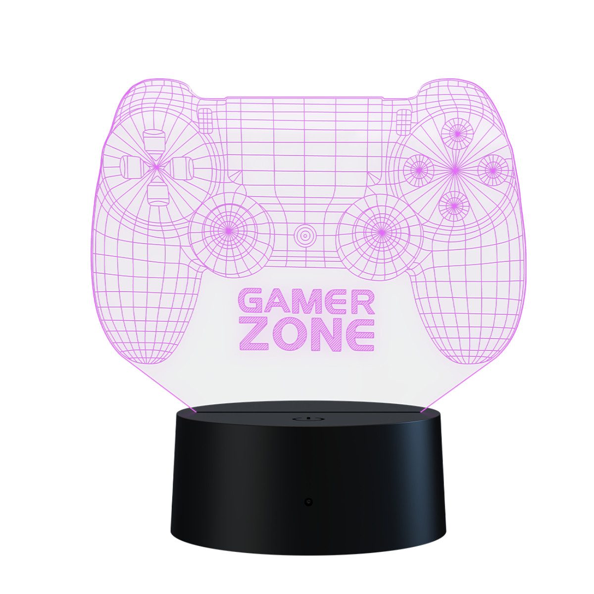Qware Gaming LED Dekolicht 3D LED Lampe – RGB Tischlampe mit Farbwechsel und Fernbedienung – Bild 5 von 5