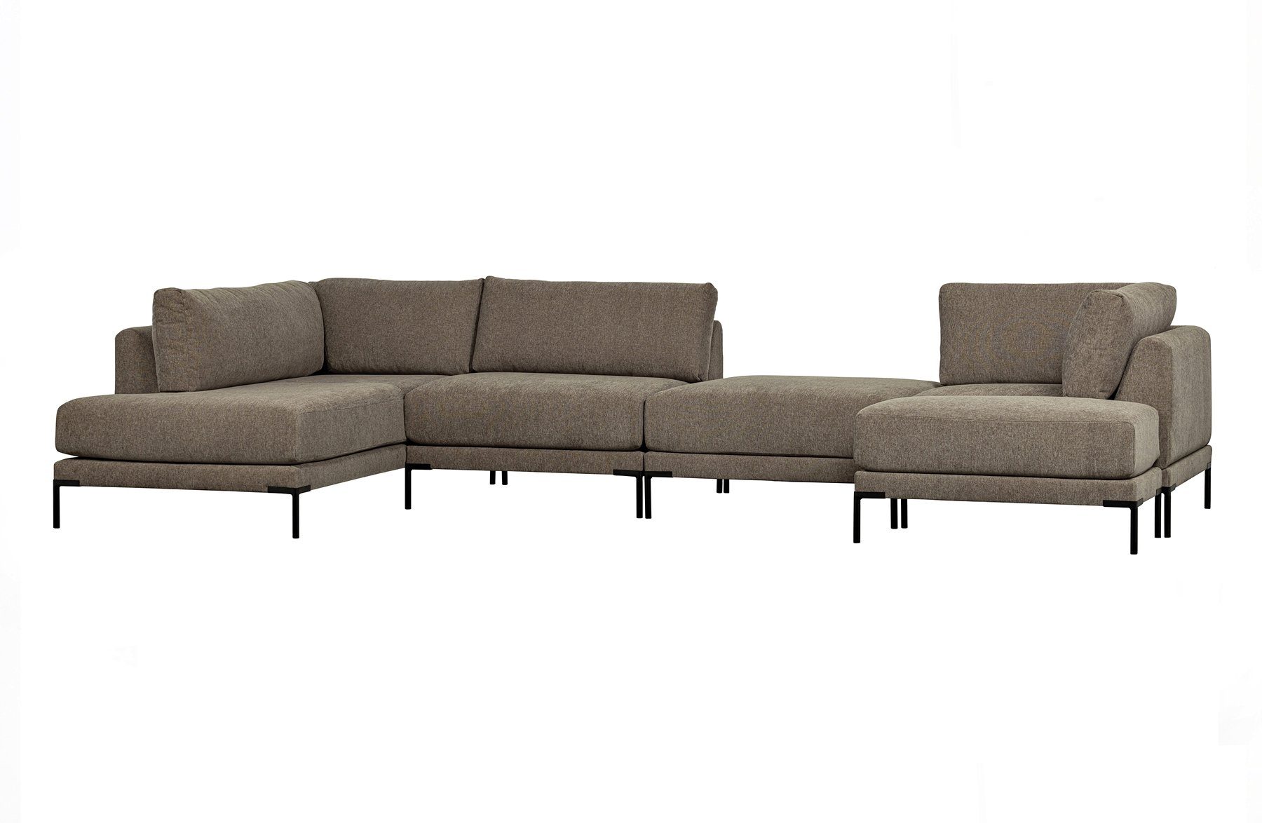 freistellbar - Rechts Stoff Couple vtwonen Taupe, Sofaelement Longchair