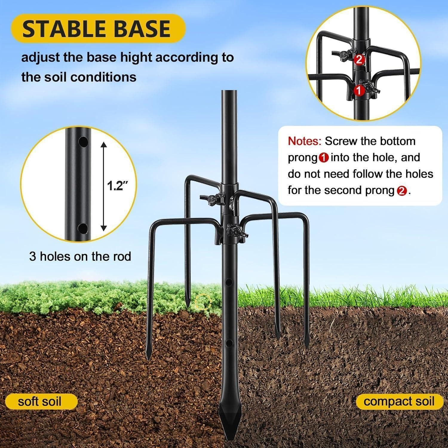 LuxusKollektion Vogelhaus Schäferhaken Schwarz 117cm Vogelfutterständer günstig online kaufen