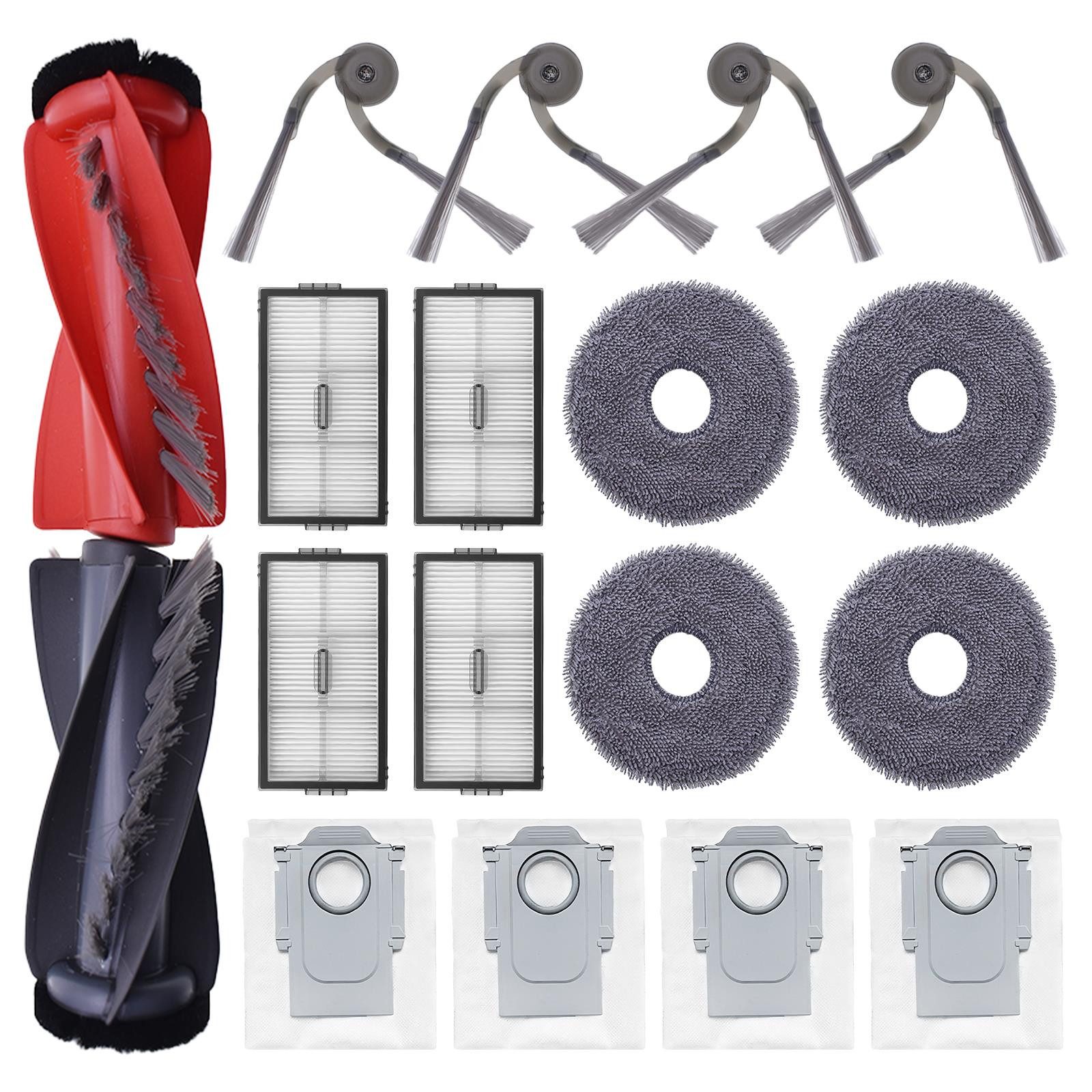 VERCO Reinigungsbürsten-Set Reinigungskit für Roborock, Saros 10R, (17-tlg), Ersatz Teile Set Wartungskit Filter Seitenbürste Zubehör Bürste