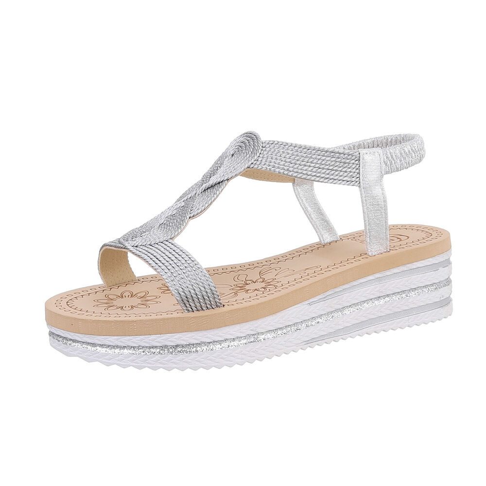 Ital-Design Damen Freizeit Plateausandaletten (86526958) Keilabsatz/Wedge günstig online kaufen