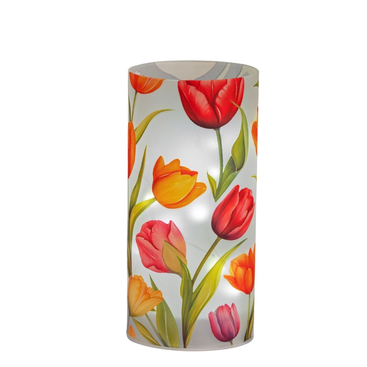 formano Nachttischlampe Tulpen, mit Timerfunktion, Mehrfarbig, Motiv: Blumen