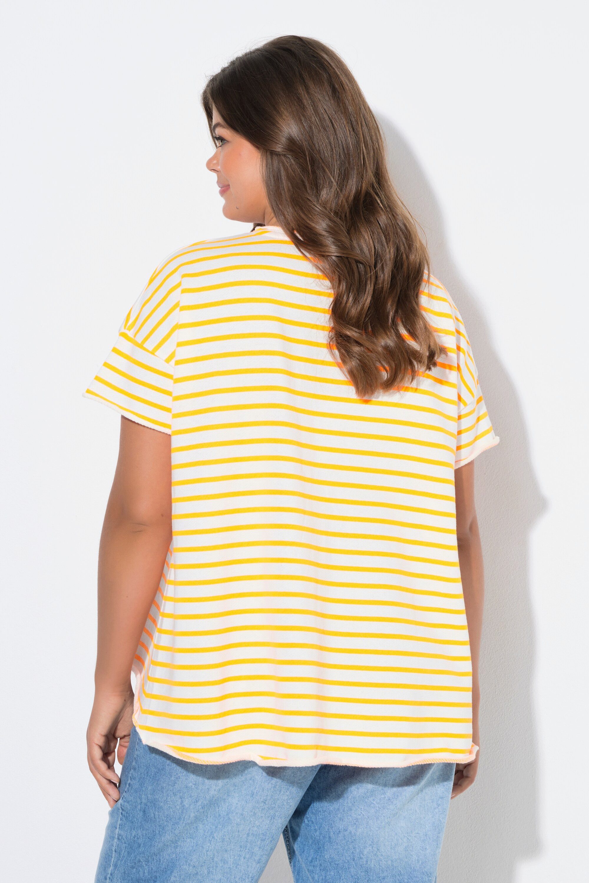 Laurasøn Sweatshirt Ringelsweatshirt Oversize 1/2 Arm