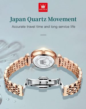OLEVS Bequemes Tragegefühl Watch, Exquisites Luxuriöse Uhrenset Vielseitige Größe & präzises Quarzwerk