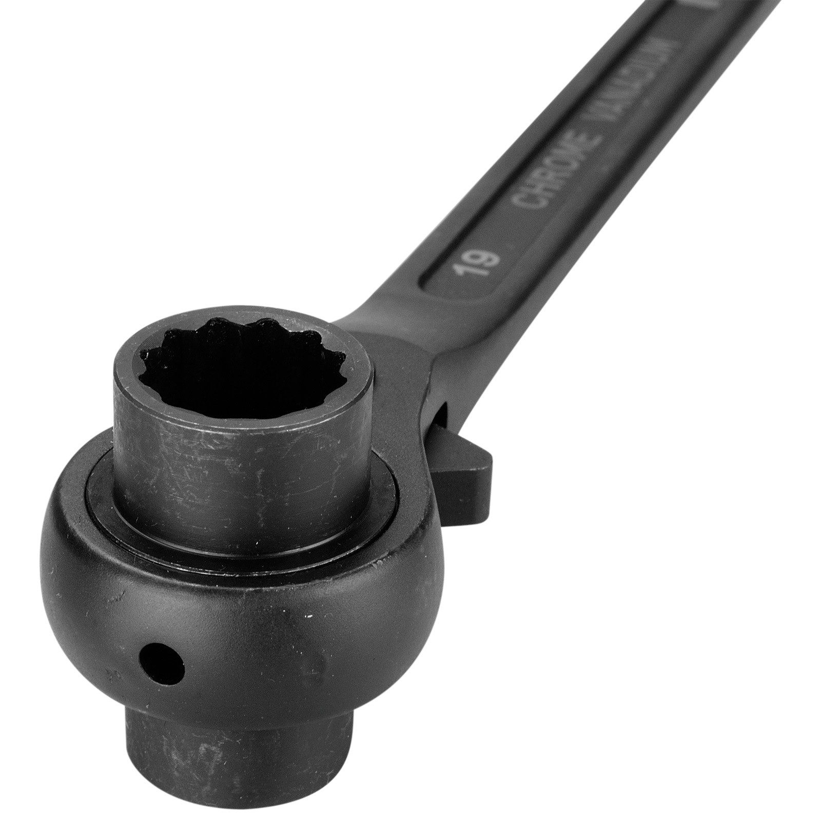 HASKYY Ratsche Gerüstbauratsche 17x19mm Gerüstbau Gerüstknarre Bauschlüssel Knarre Ra – Bild 4 von 5
