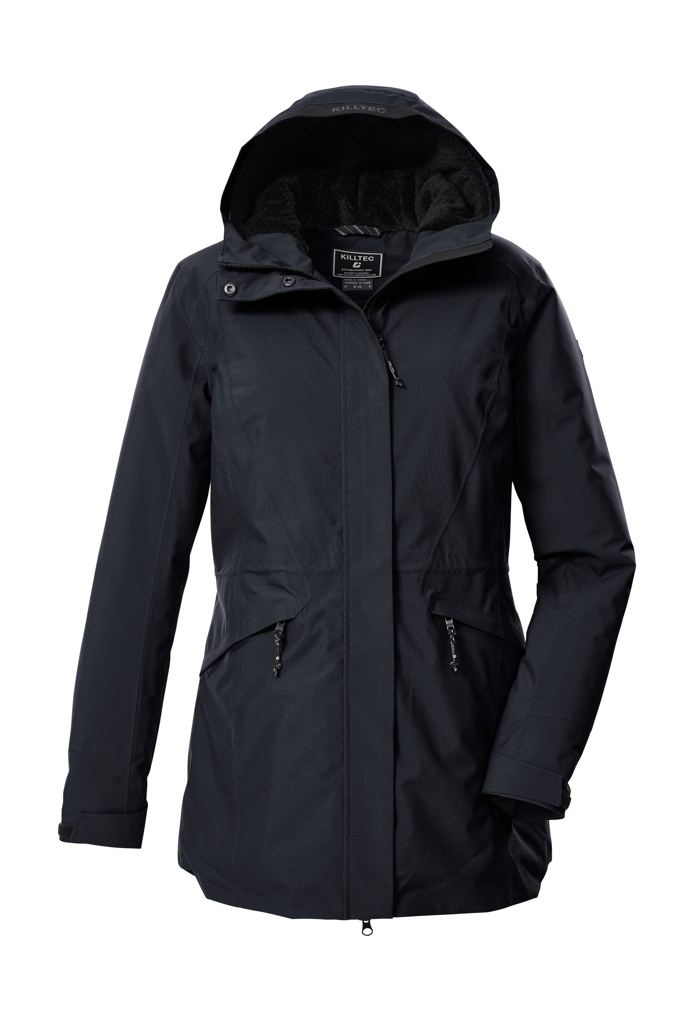 Killtec Parka KOW 19 WMN PRK Wasserdichter, atmungsaktiver Damenparka mit verstellbarer Kapuze