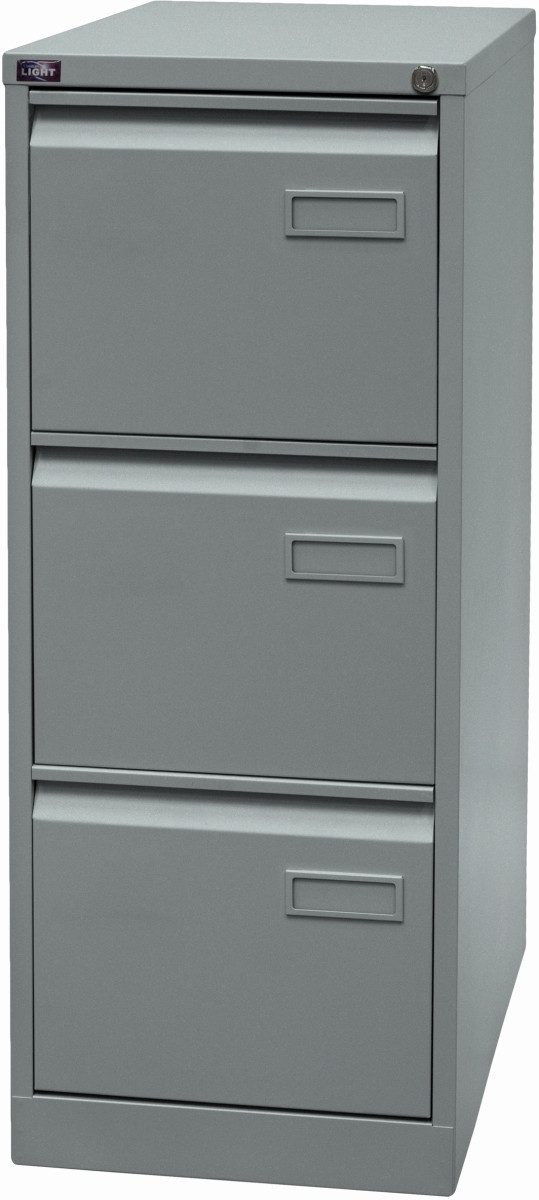 Bisley Hängeregisterschrank Hängeregistraturschrank Light 3 Schübe 1-bahnig silber