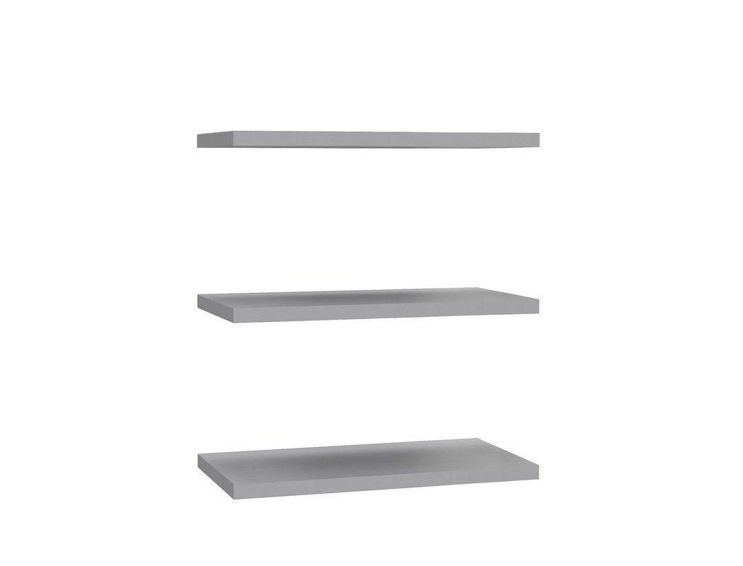 expendio Kleiderschrank Zander 1 3x Einlegeboden, grau, 48 cm x 42 cm x 22 mm