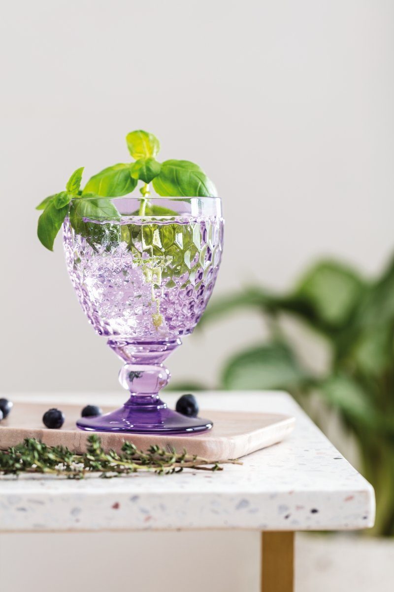 Villeroy & Boch Weißweinglas Boston coloured Weissweinglas lavender 125 ml, Kristallglas
