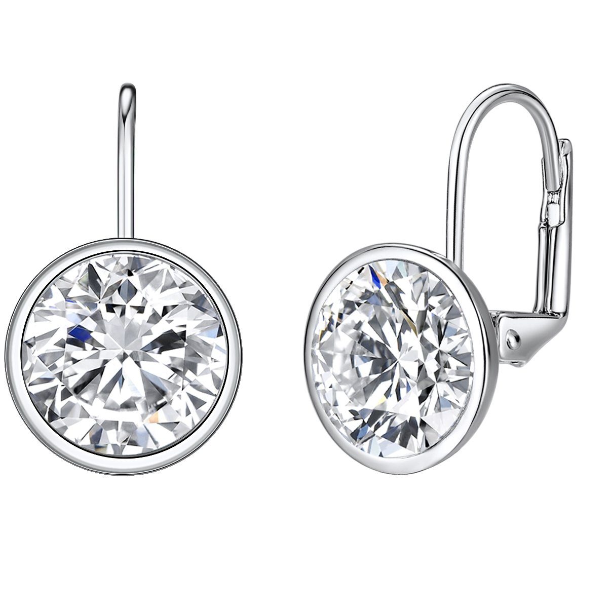 Lulu & Jane Paar Ohrhänger silber, verziert mit Kristallen von Swarovski® günstig online kaufen