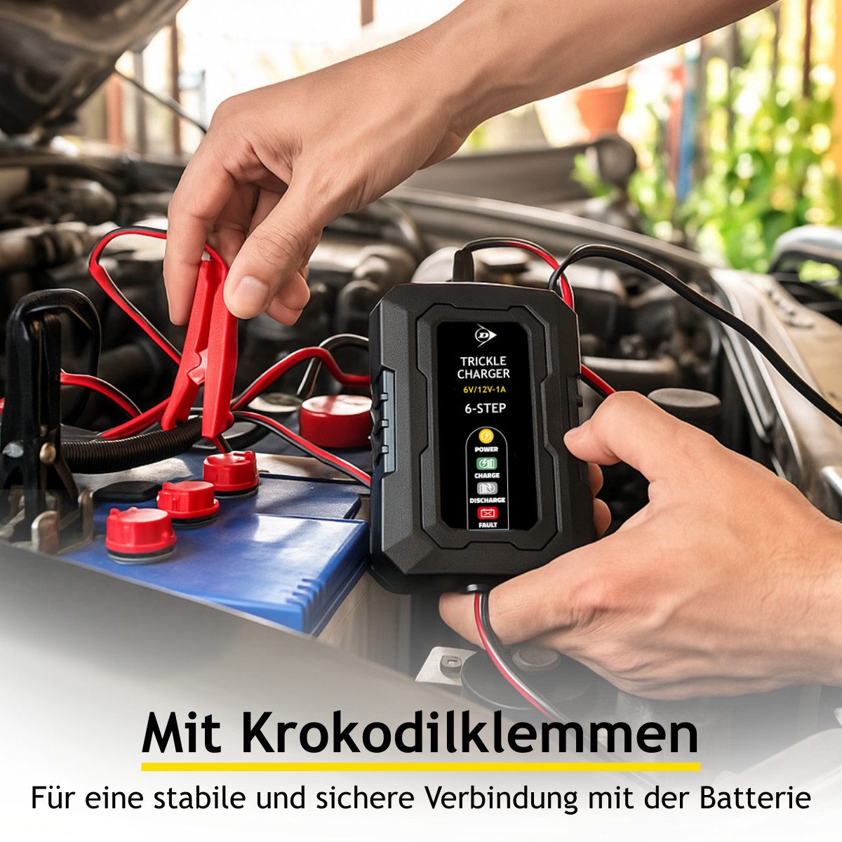 Dunlop Dunlop Batterieladegerät 6/12V Autobatterie-Ladegerät