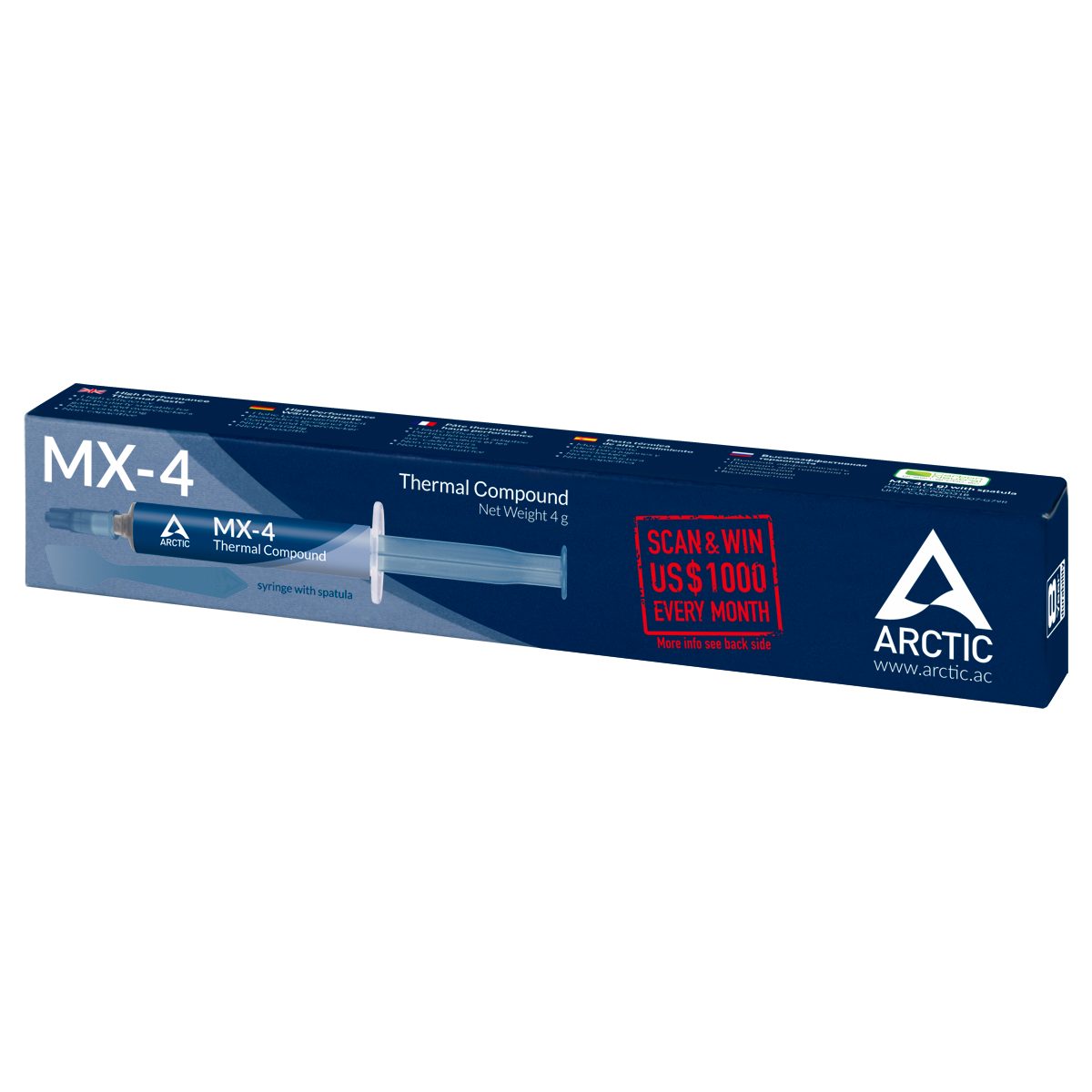Arctic Wärmeleitpaste ARCTIC Wärmeleitpaste MX-4 4 g mit Spachtel