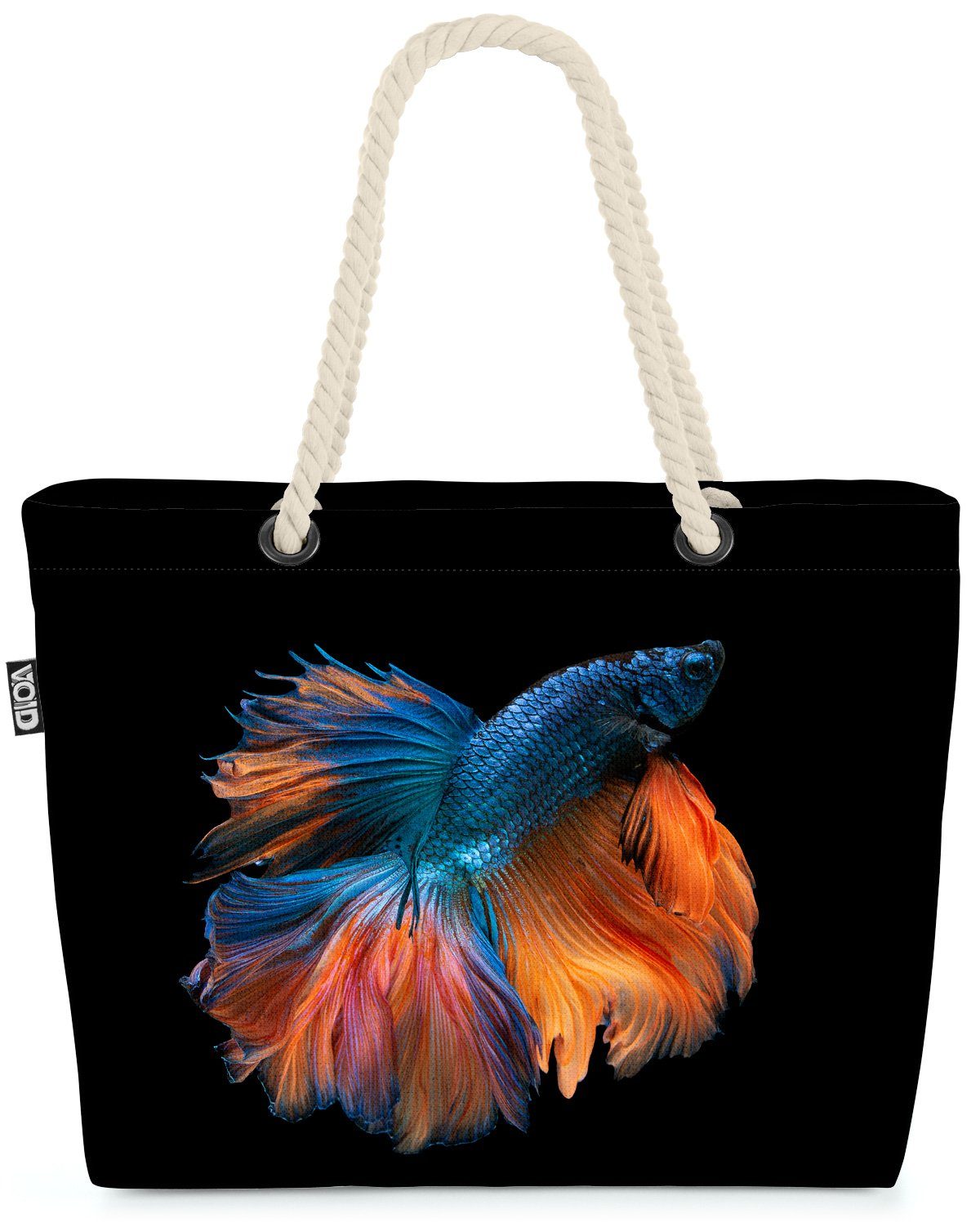 VOID Strandtasche (1-tlg), Kampffisch Zierfisch Kampffisch Aquarium Tier Aquarium Haus Zierfisch