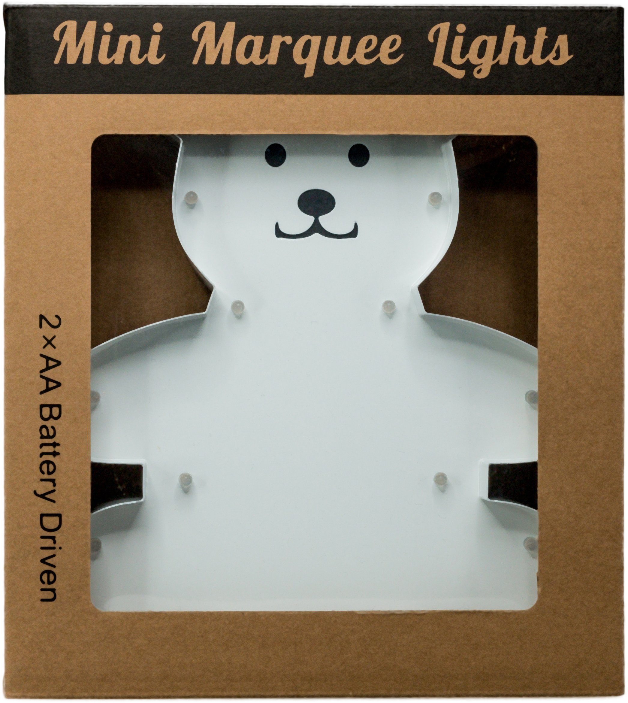 integriert, MARQUEE LEDs - LED Tischlampe Dekolicht mit Teddy 20x23 LED 18 Wandlampe, LIGHTS cm Warmweiß, Teddy, festverbauten fest