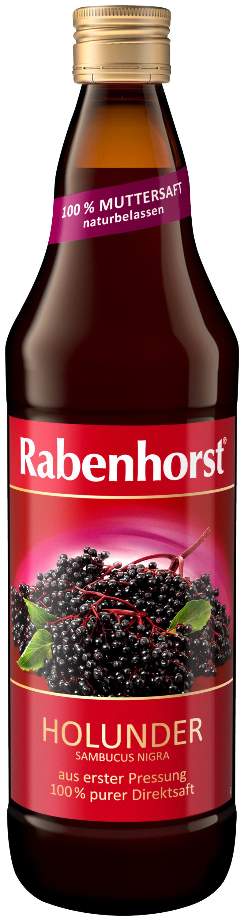 Haus Rabenhorst Saft RABENHORST Holunder Muttersaft 6er Pack (6 x 700 ml), 0,7 l, 700 ml, 6 St.